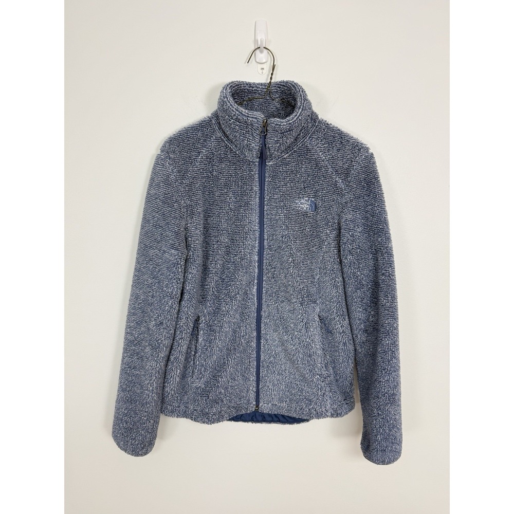 The North Face Osito 2 Heather Blue Full Zip  Fuzzy Blue Plush Fleece Jacket S
